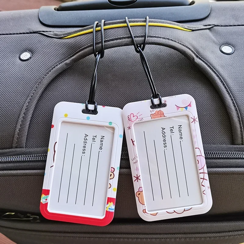 Snoopy Draagbare Bagagelabel Schattige Koffer Identificatie Label Id Naam Adres Houder Reispaspoort Kaart Bagagelabel