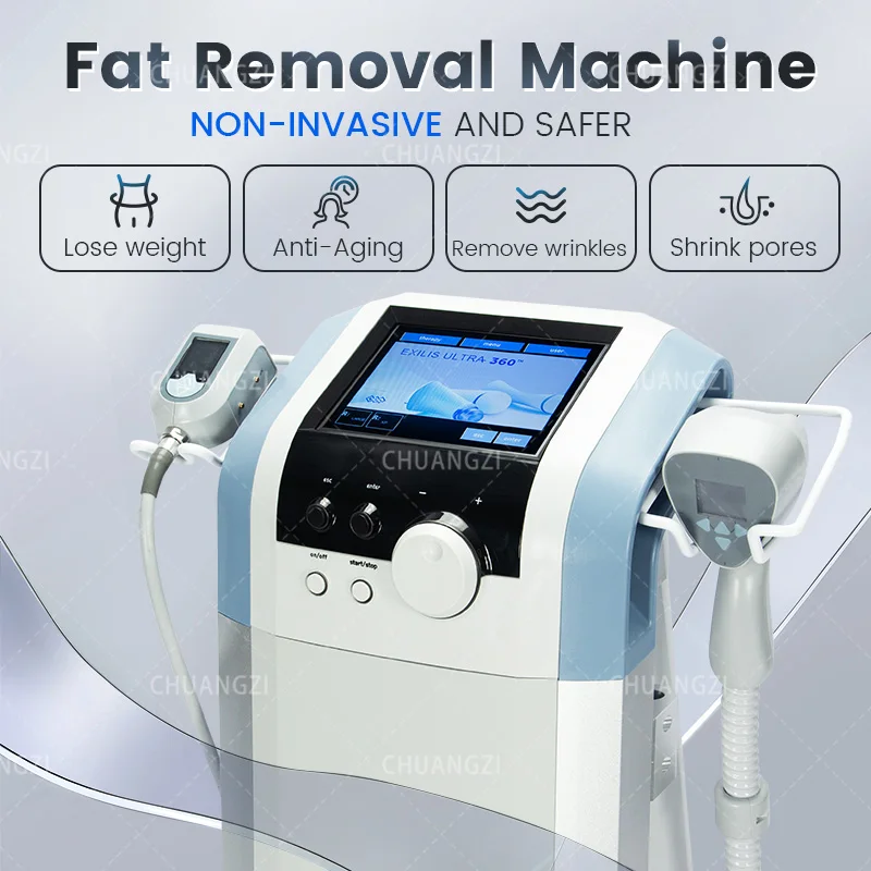 

Vertical Ultra 360 exili Skin Tightening BodySlimming Machine Face Lift Fat CelluliteReduction Wrinkle Remover with 2 handles