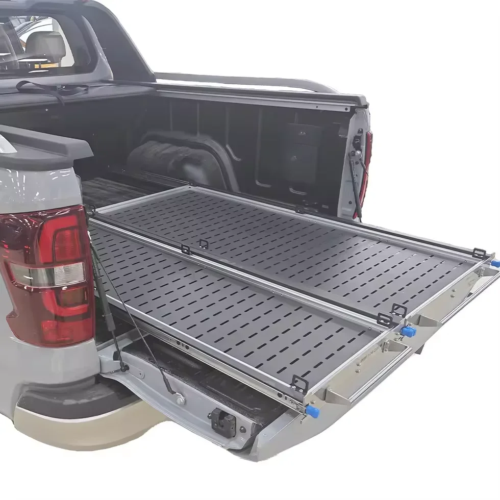 Hilux Toyota Pickup 4x4 Pickup Truck Bed Slide Tray Anti-rusted Durable Cargo Drawer Sliding Tray For Ford Ranger Vw Amarok