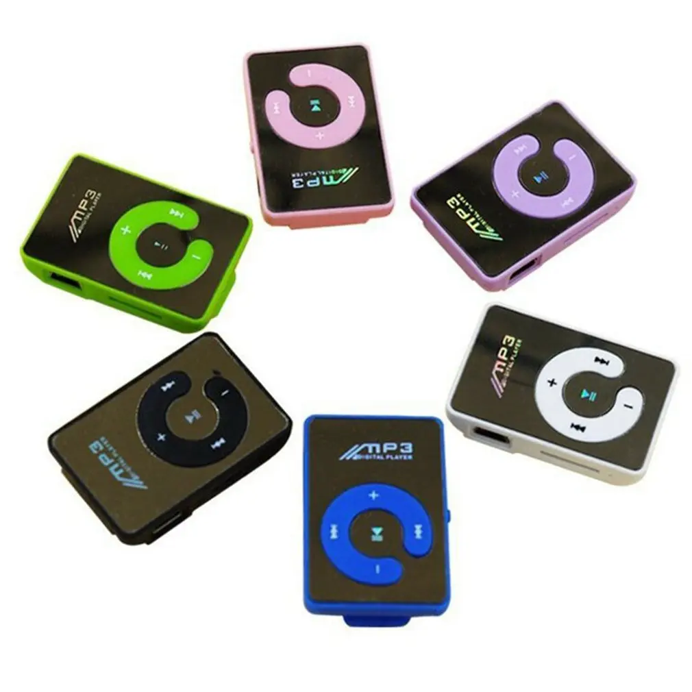 Портативный мини MP3-плеер с зажимом, MP3-плеер с поддержкой карт Micro TF, модный Hi-Fi плеер без потерь, для занятий спортом на открытом воздухе