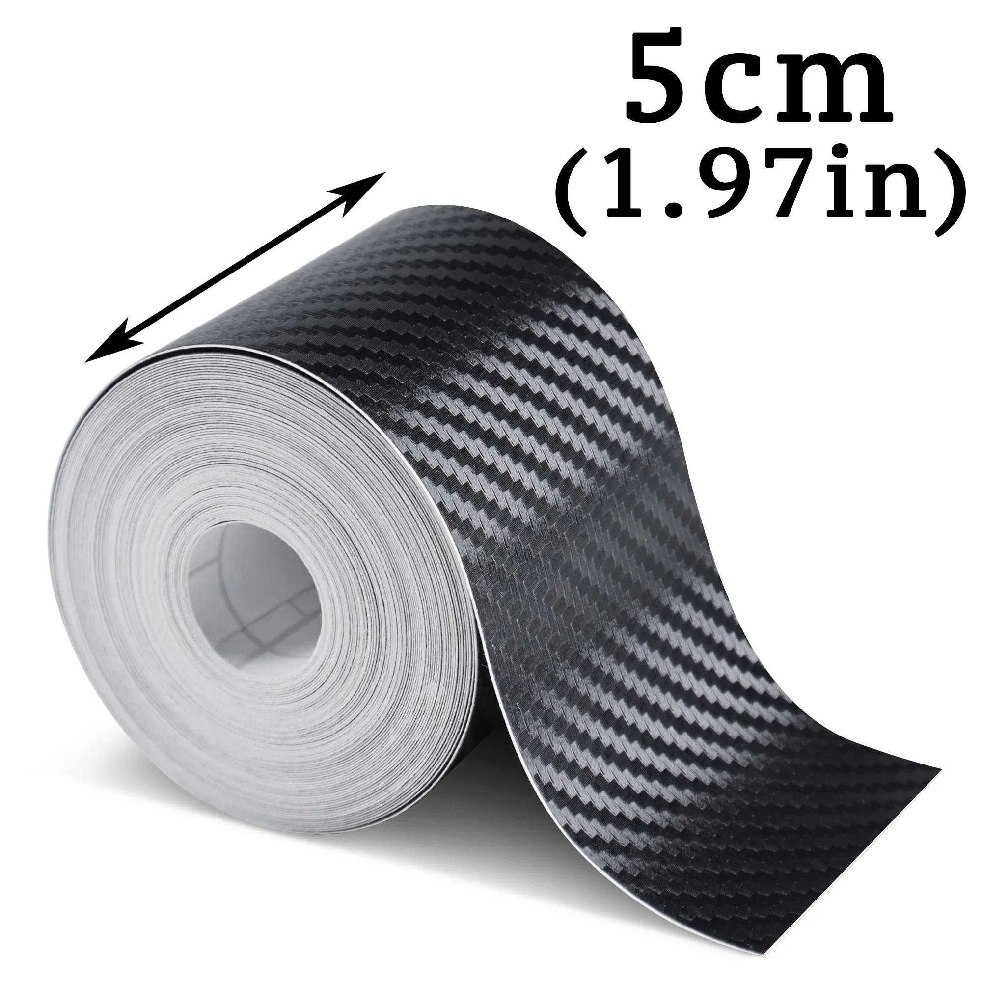 1-20 m Nano Koolstofvezel Auto Body Sticker Deur Spiegel 3D Tape Protector Strip DIY Bescherming Beschermfolie Waterdichte lijm