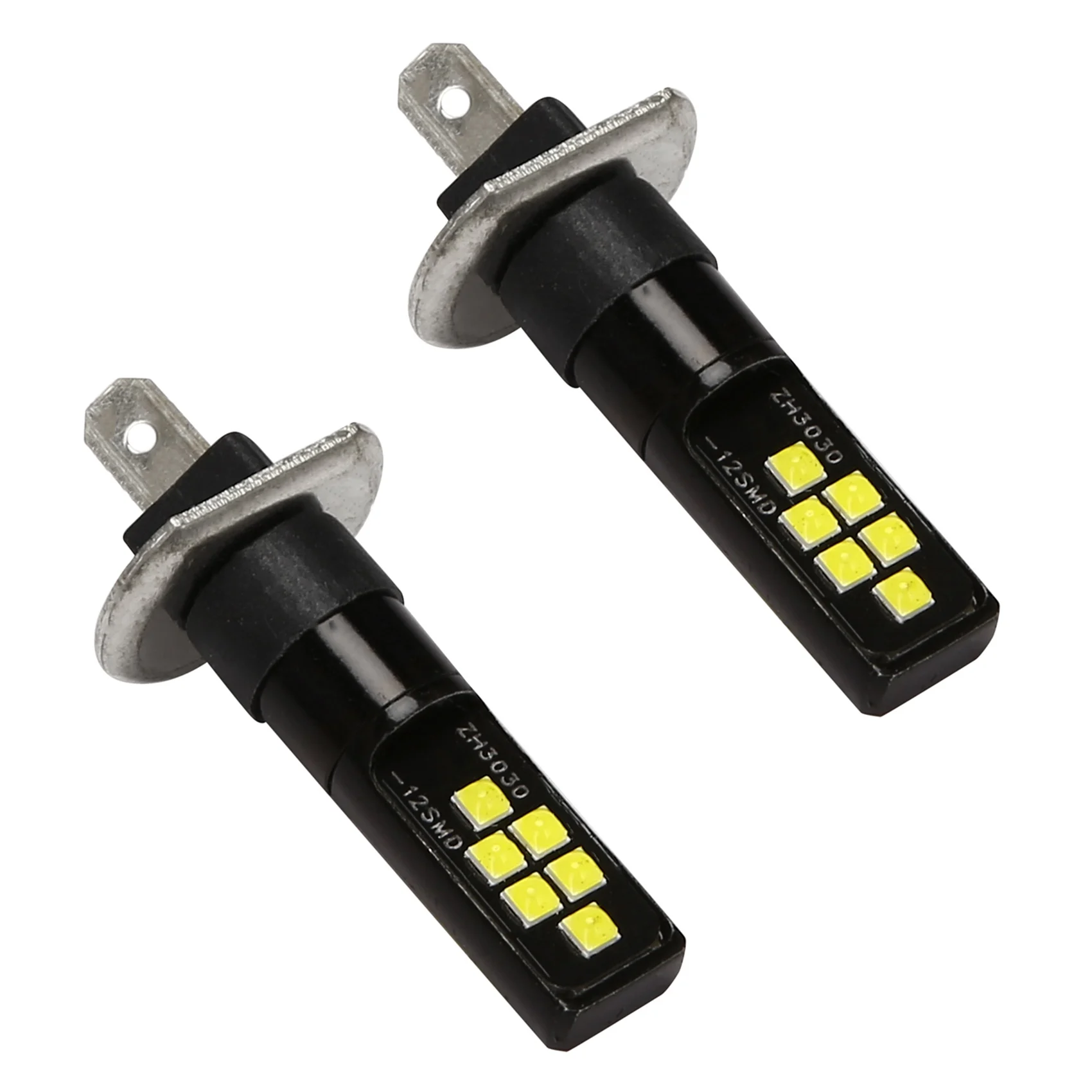 

L39A-2Pcs H1 Автомобильная светодиодная лампа 12 В-24 В 12Smd, набор микросхем 3030, W5W Bulb194, светодиодная лампа для противотуманных фар, белая