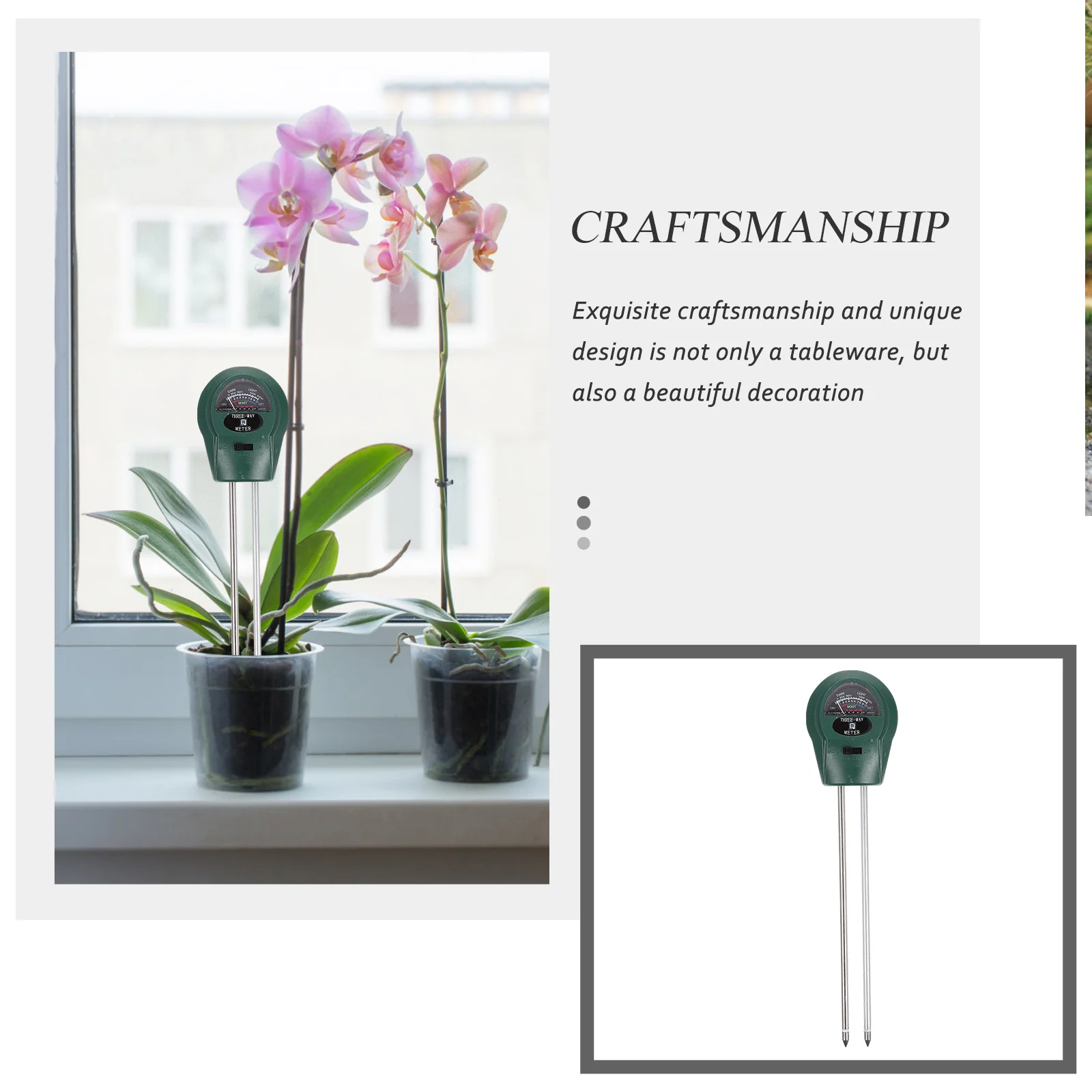 

3 In 1 Soil Tester Digital Moisture Ph Temperature For Garden Plants Soil Analysis Tool Household Flowerpot Hygrometer