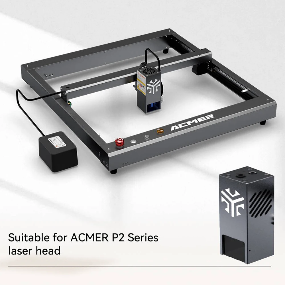 ACMER Laser Engraving 10W Lase Module Optical Output Power 450nmBlue Laser Head for CNC Laser Cutting Machine Tools