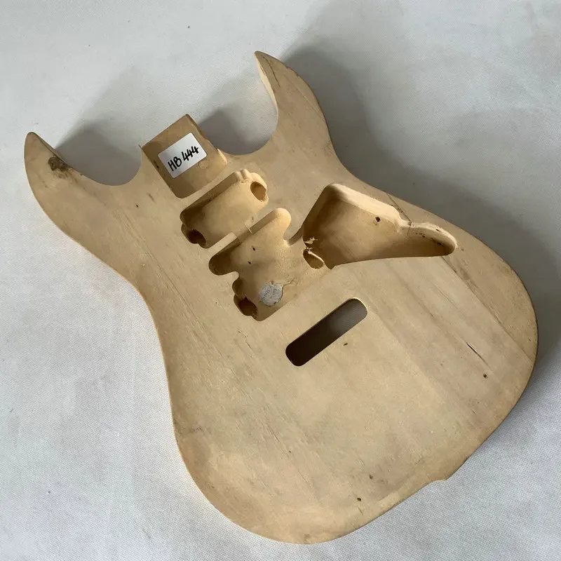 

HB444 Natural Solid Basswood ST Guitar Body for 6 String Electric Guitar Replace Unfinished Guitar DIY Parts with Damages