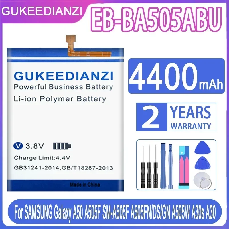 

Аккумулятор EB-BA505ABU 4400 мАч для SAMSUNG Galaxy A50 A505F SM-A505F A505FN/DS/GN A505W A30s A30 Batteria + инструменты