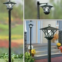 1 Pack Outdoor Solar Light Post, Retro Garden Light, Floor Lamp, Automatic Light Sensor Control, Led Outdoor Lighting, Decorative Landscape Column Lamp, Suitable for Garden Terrace, Small Diameter Courtyard, Swimming Pool, Terrace, Car Track