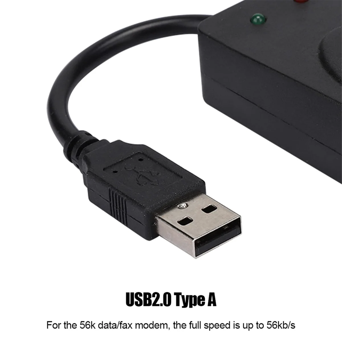 مودم فاكس USB ثنائي المنفذ USB2.0 56K V.92 V.90 محرك مودم خارجي لـ Win 7 8 10 XP يتلقى إرسال فاكس على الكمبيوتر