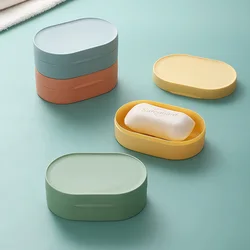 Travel Portable Soap Rack Waterproof Covered Soap Box Multifunctional Dust-proof Moisture-proof Sponge Rack Bathroom Accessories