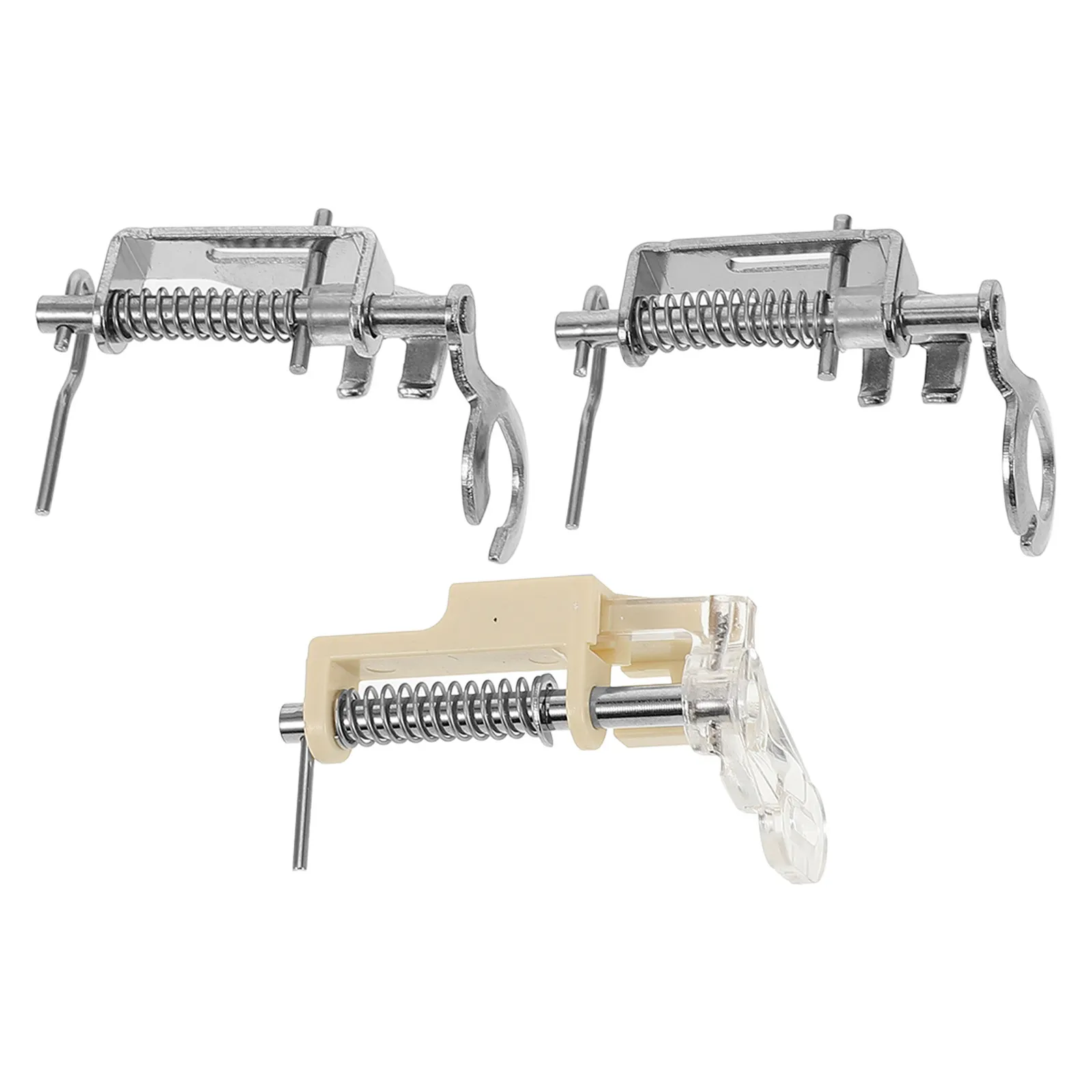 3pcs Sewing Machine Presser Foot Set Zinc Alloy Replaceable For Household Portable Sewing Tools Multi-Function Stitching