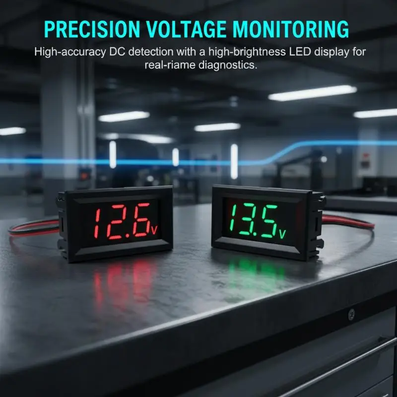 

Automotive Voltage Meter 056 Inch Digital DC4530V Panel Car Battery Tester for Accurate and Timely Voltage Measurement