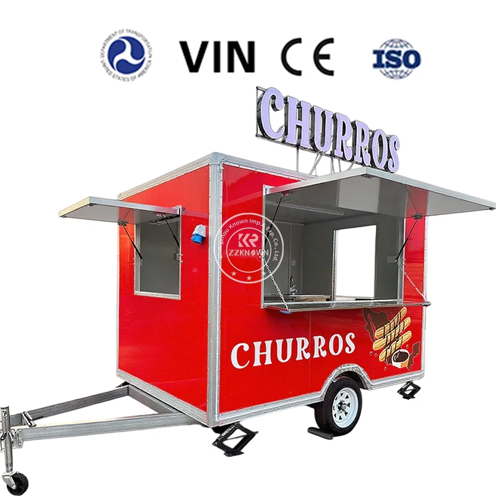 

Chinese Pizza Food Trucks Mobile Kitchen Restaurant Burger Van Mobile Fast Food Trailer Fully Equipped Food Truck For Sale