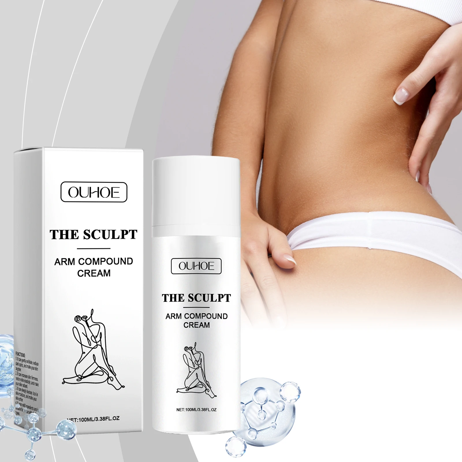 Moisturizing and firming body lotion brightens skin tone, tightens and nourishes soft and supple skin, moisturizing and non grea