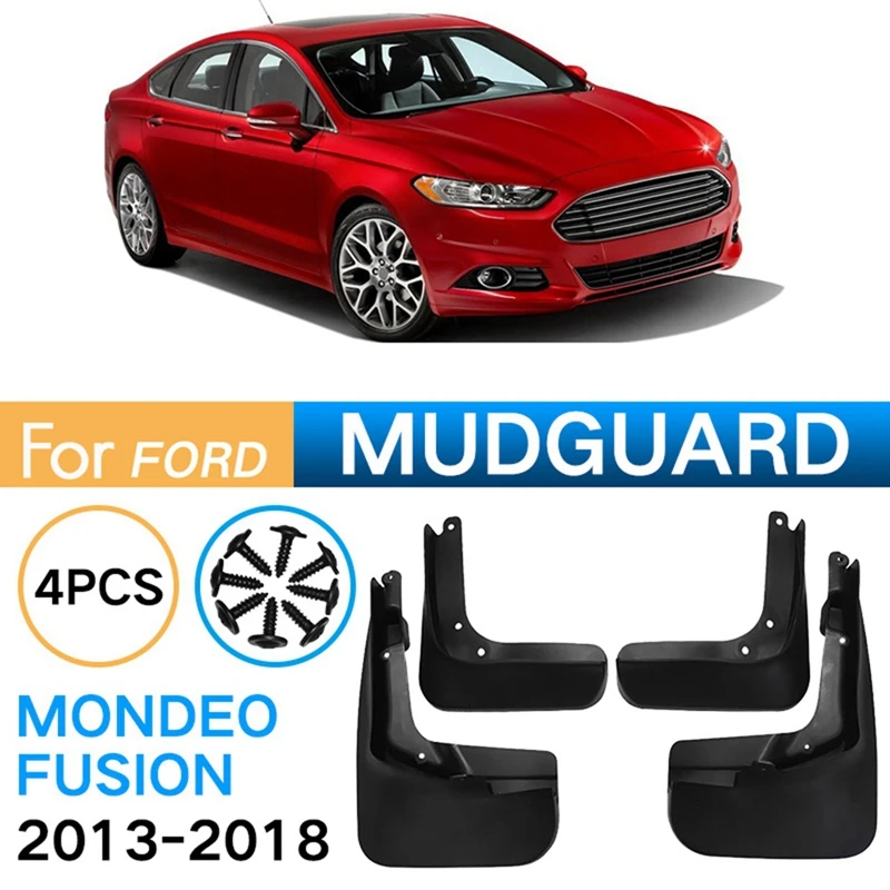 4PCS Car Mudguard Mud Flaps Splash Mud Guard Fender For Ford Fusion Mondeo 2013-2020 Car Accessories