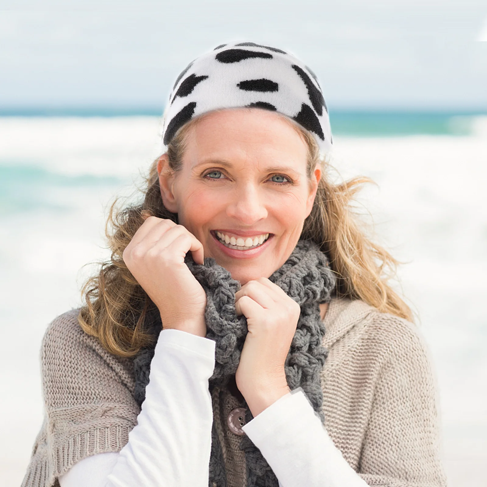 

Warm Knitted Woolen Yarn Hat One Size Fits Most Winter Cap for Men Women Soft Comfortable Beanie Hat Outdoor Warmth Protect Cold