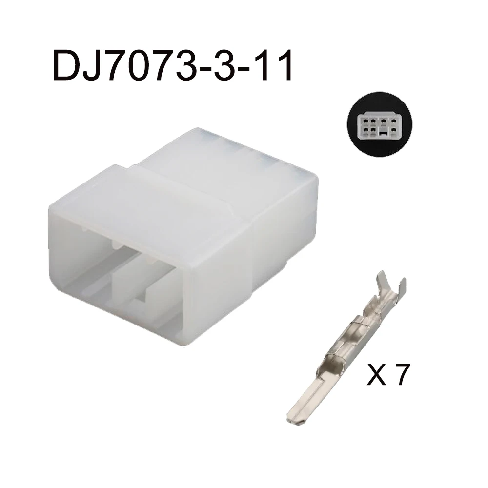 100set DJ7073-3-11 automotive Waterproof connector 7 pin famale male cable Plug socket  Includes terminal seal