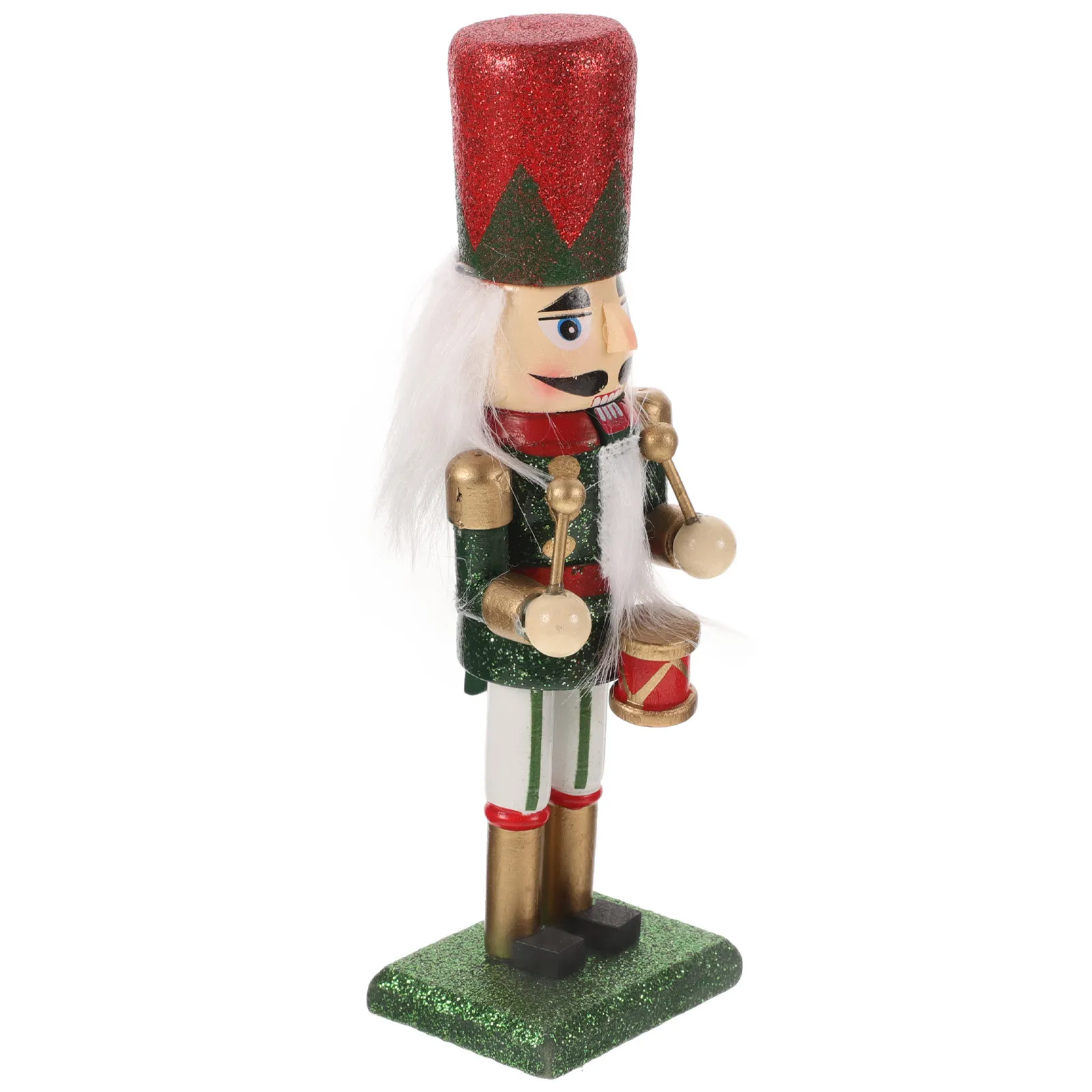 

Wood Nutcracker Soldier Puppet Christmas Decor Charming Holiday Desktop Display Seasonal Nutcracker Figure Christmas Decoration