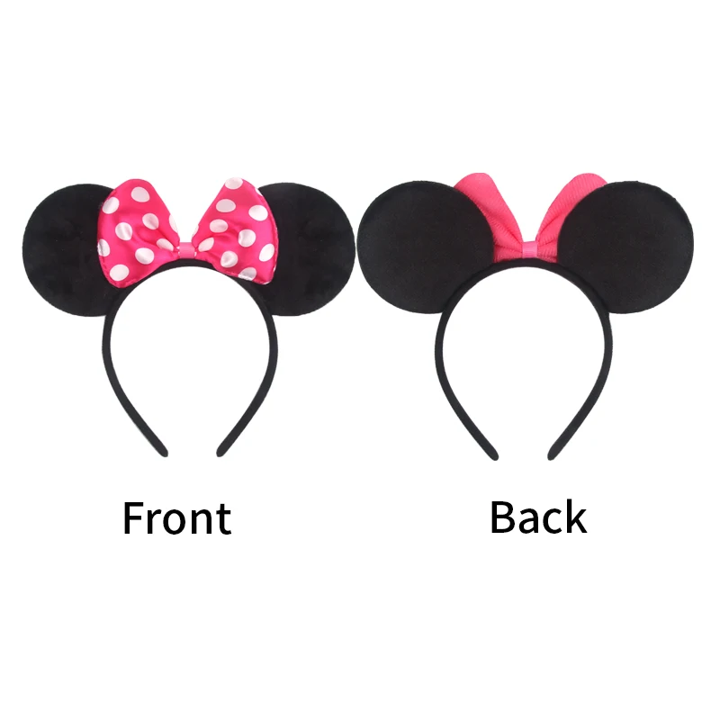 Knot Accessories Minnie Hairbands Favors Mom Lovely Ears Kids Mickey Headbands Hair Boys Party Sequin Baby Birthday Bows Girls