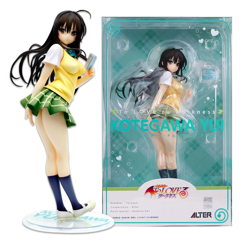 ฟิกเกอร์อนิเมะ To LOVEる～と～ โคเทกาวะ ยุย ขนาด 23 ซม. จาก BANDAI ชุดนักเรียน ตุ๊กตาแบบตั้งโชว์ ของสะสม ของขวัญ ฟิกเกอร์แอคชั่น PVC 1/7