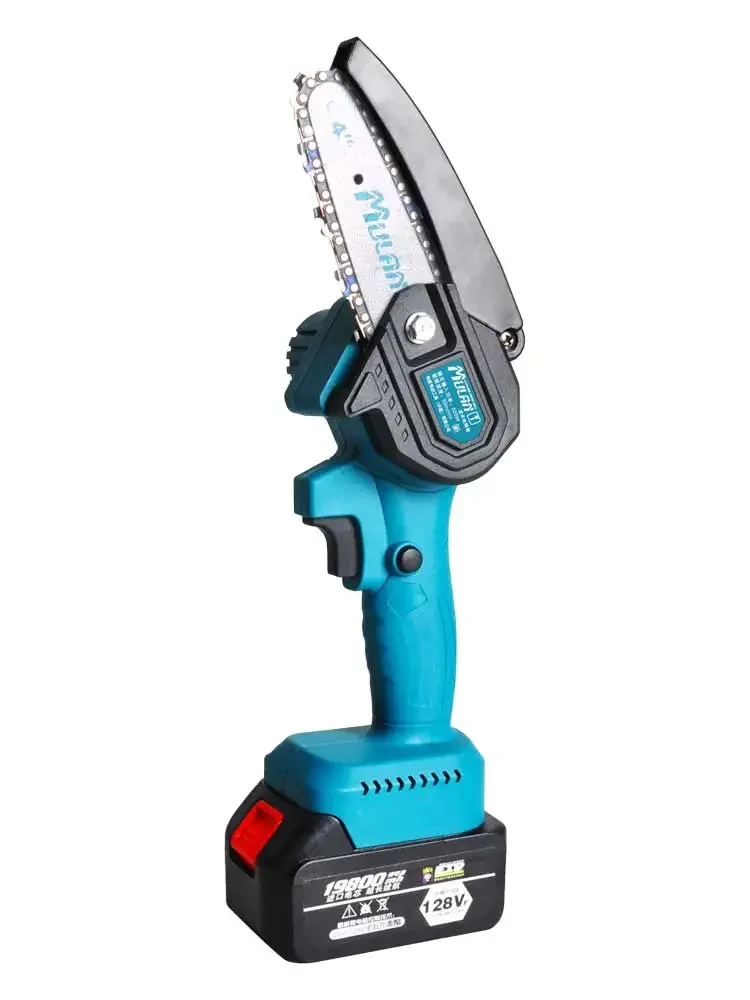 เลื่อยไฟฟ้าขนาดเล็ก 110V/220V เลื่อยมือถือไร้สายสำหรับบ้านกลางแจ้งตัดไม้แบตเตอรี่ลิเธียมขับเคลื่อน EDE