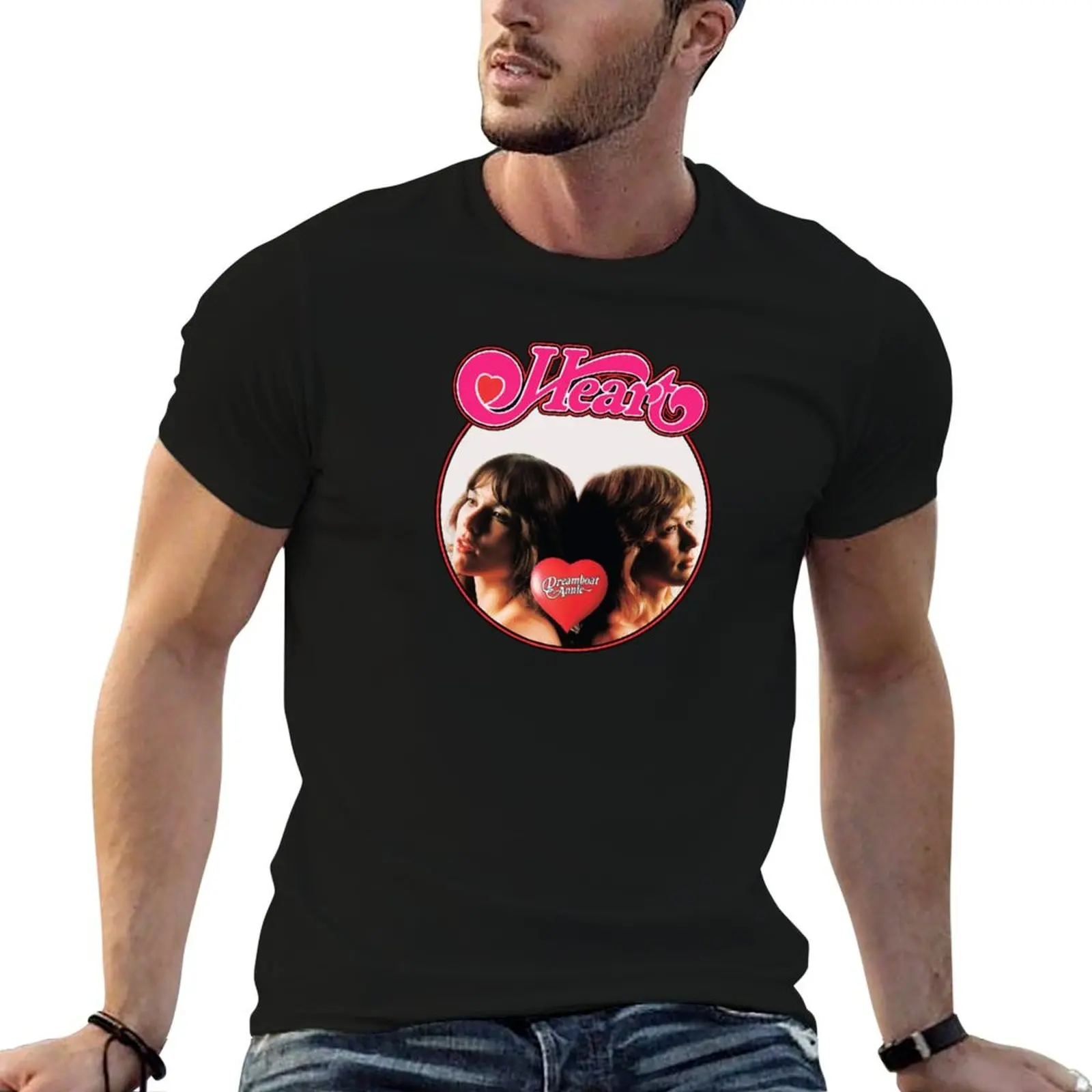 Camiseta Annie marca Dreamboat lujo 100% camisa hombre camiseta casual hombres algodón corazón