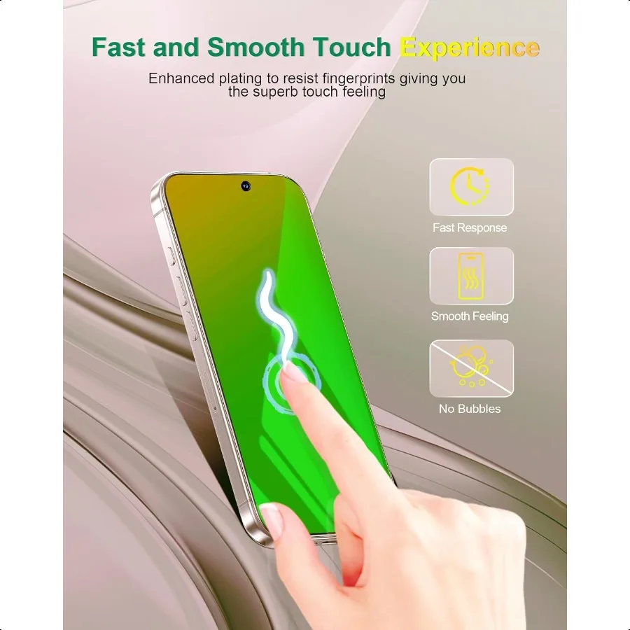 2 sztuki folii ochronnej na ekran iPhone 17 Pro Max, szkło hartowane, 6,9 cala, prywatna folia ochronna, anty-niebieskie światło, anty-szpiegowska N
