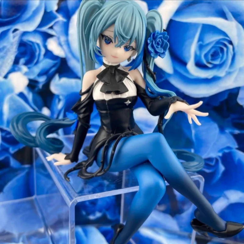 Original Furyu Vocaloid Hatsune Miku bleu Rose figurine fleur fée Anime Figure Collection modèle décoration ornements jouet