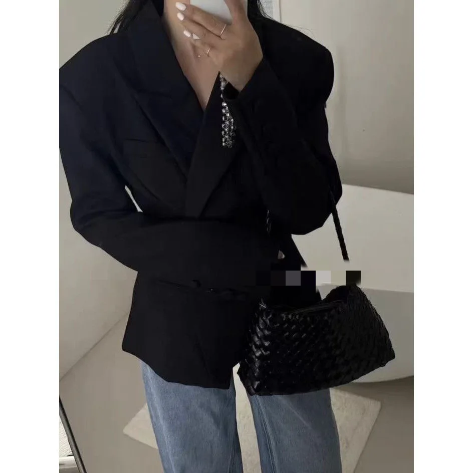 Waist Hugging Suit Jacket for Women, 2025 New Spring and Autumn Fashion, Trendy and Trendy Top
