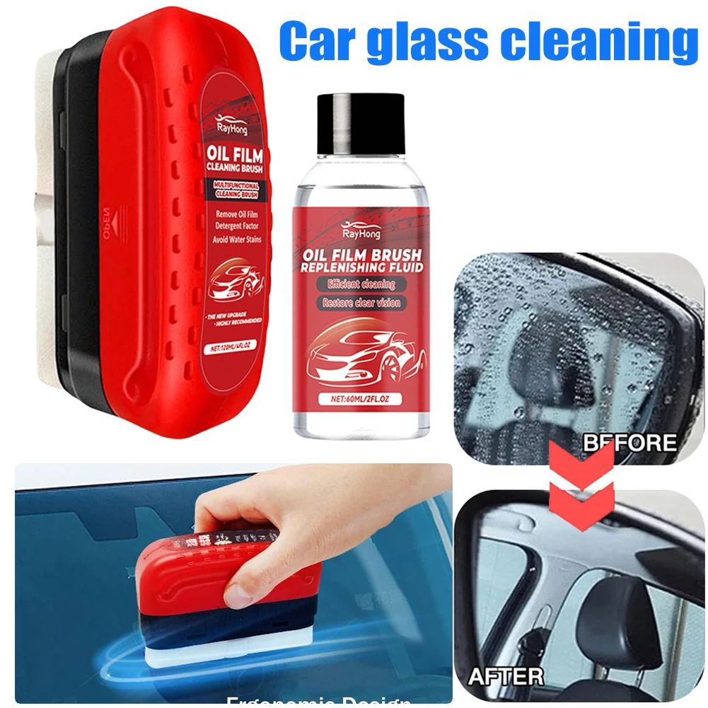 Glass Cleaning Board Improves Clarity and Visibility Universal Glass Cleaning Wipe Board Cleaning Glass Brush for Car Windshield