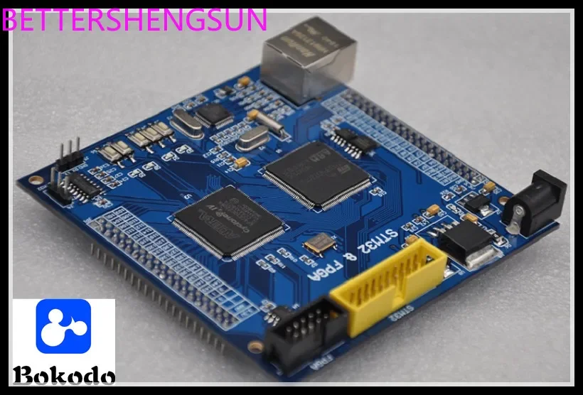 

Двухъядерная плата STM32 F407 + FPGA + Ethernet, макетная плата