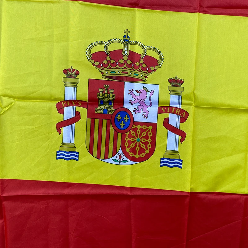 xvggdg  90x150cm spain flag 3x5 Feet Super Poly football FLAG Indoor Outdoor Polyester Flag