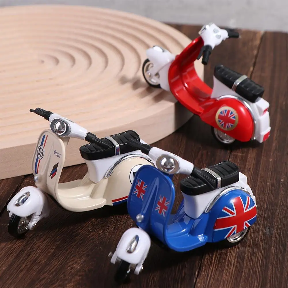 Pull-back Motorcycle Model Diecast Miniature Mini Motorcycle Inertia Vehicle Toy Simulation Motorcycle Toy Friend Children