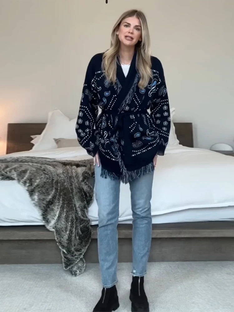 فساتين نسائية بطبعة زهور واحدة الصدر وأكمام طويلة بطول الكاحل تناسب عطلة الموضة الحلوة 2025 أطقم فساتين فضفاضة للربيع #2