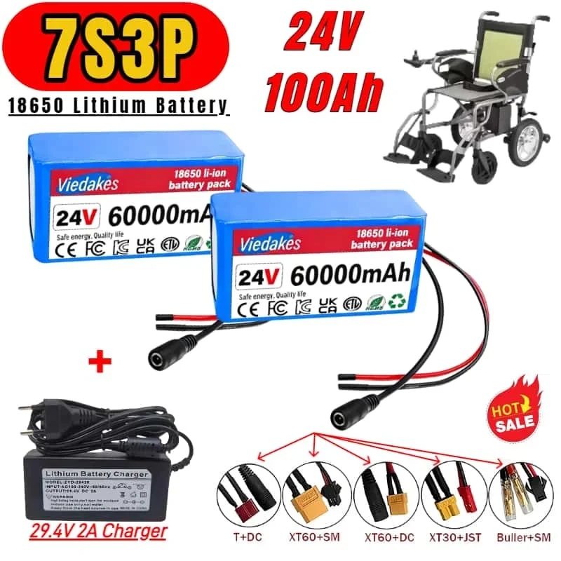 

Replacement for 24v 7s3p scooter lithium battery,Hoverboard,Kids Electric Car,Portable Car Vacuum Cleaner with 10000mAH capacity