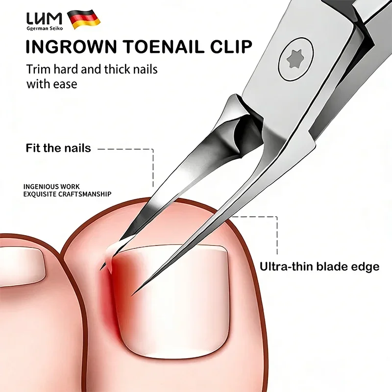 Stainless Steel Nail Clippers, Suitable for Handling Embedded and Thick Toenails, Nail Clippers Designed for the Elderly view 5