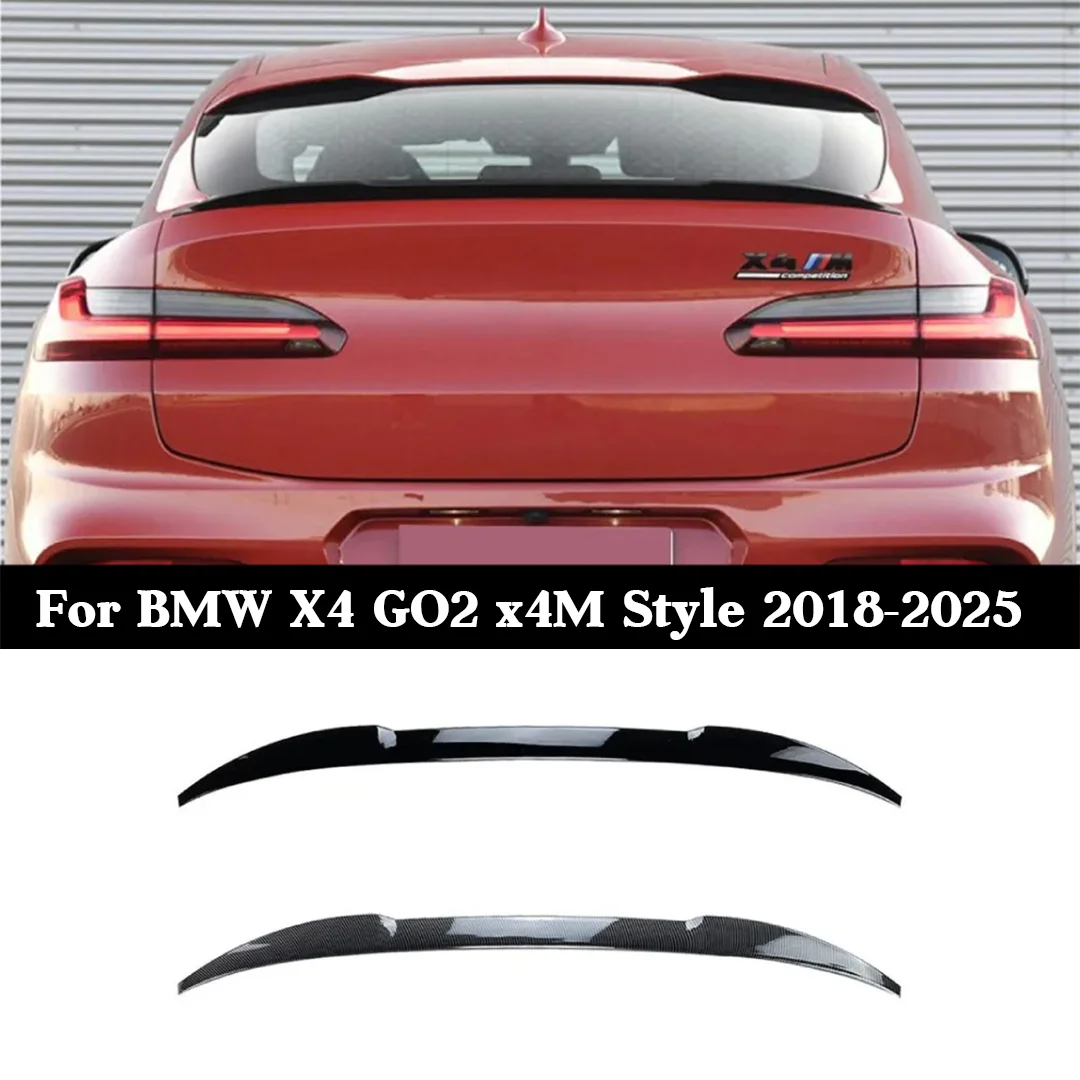 

Для BMW X4 G02 2018-2025 X4M стиль задний спойлер багажника, крыло крыши, хвостовое крыло, комплект кузова X4 M40i, внешнее обновление