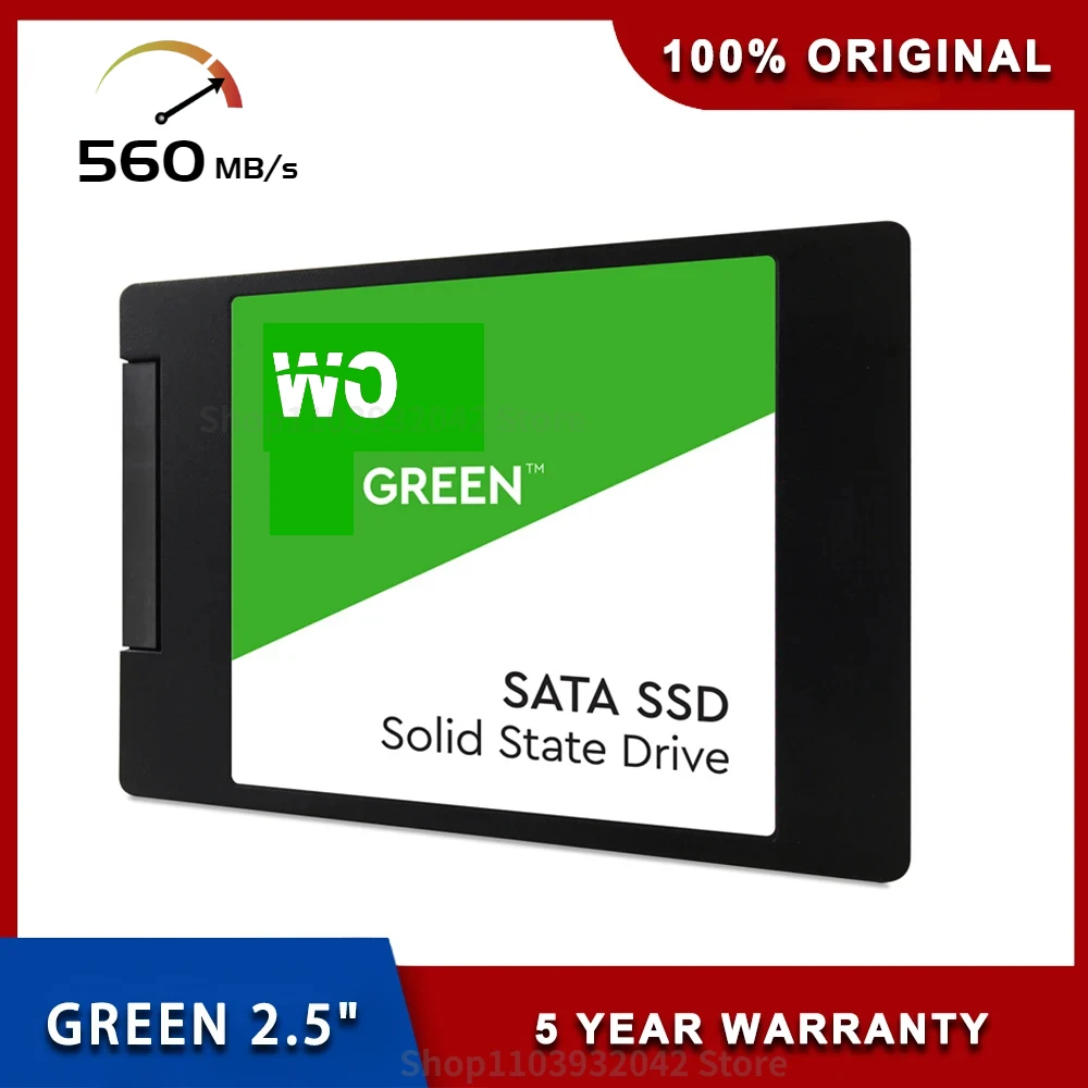 

Western original 1TB Green Internal PC SSD SATA III 6 Gb/s 2.5"/7mm Up to 550 MB/s 240GB 2TB Solid State Drive For PC Loptop PS5