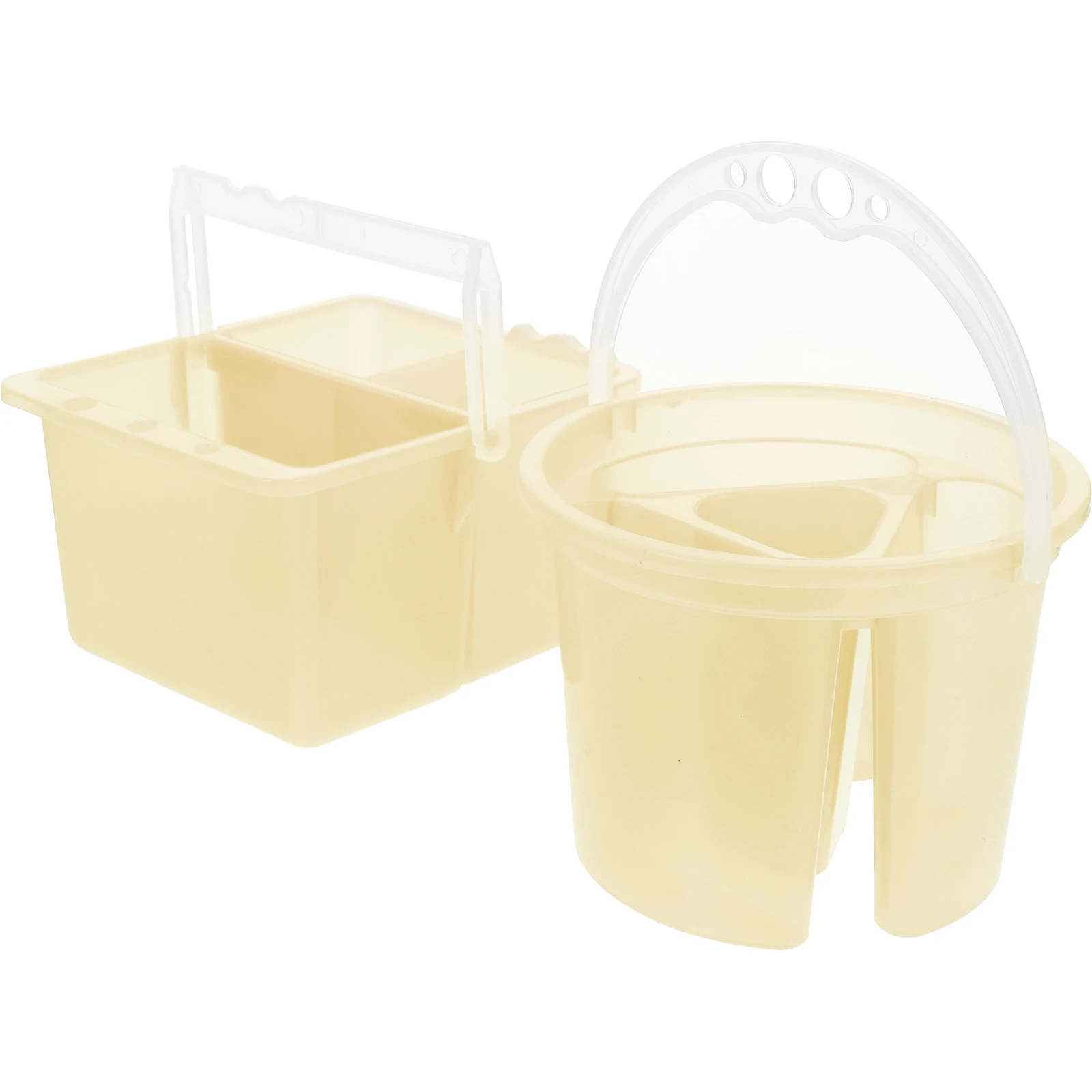 

2 Pcs Brush with Container Pencil Bucket Buckets Mineral Paint Cleaner Cup