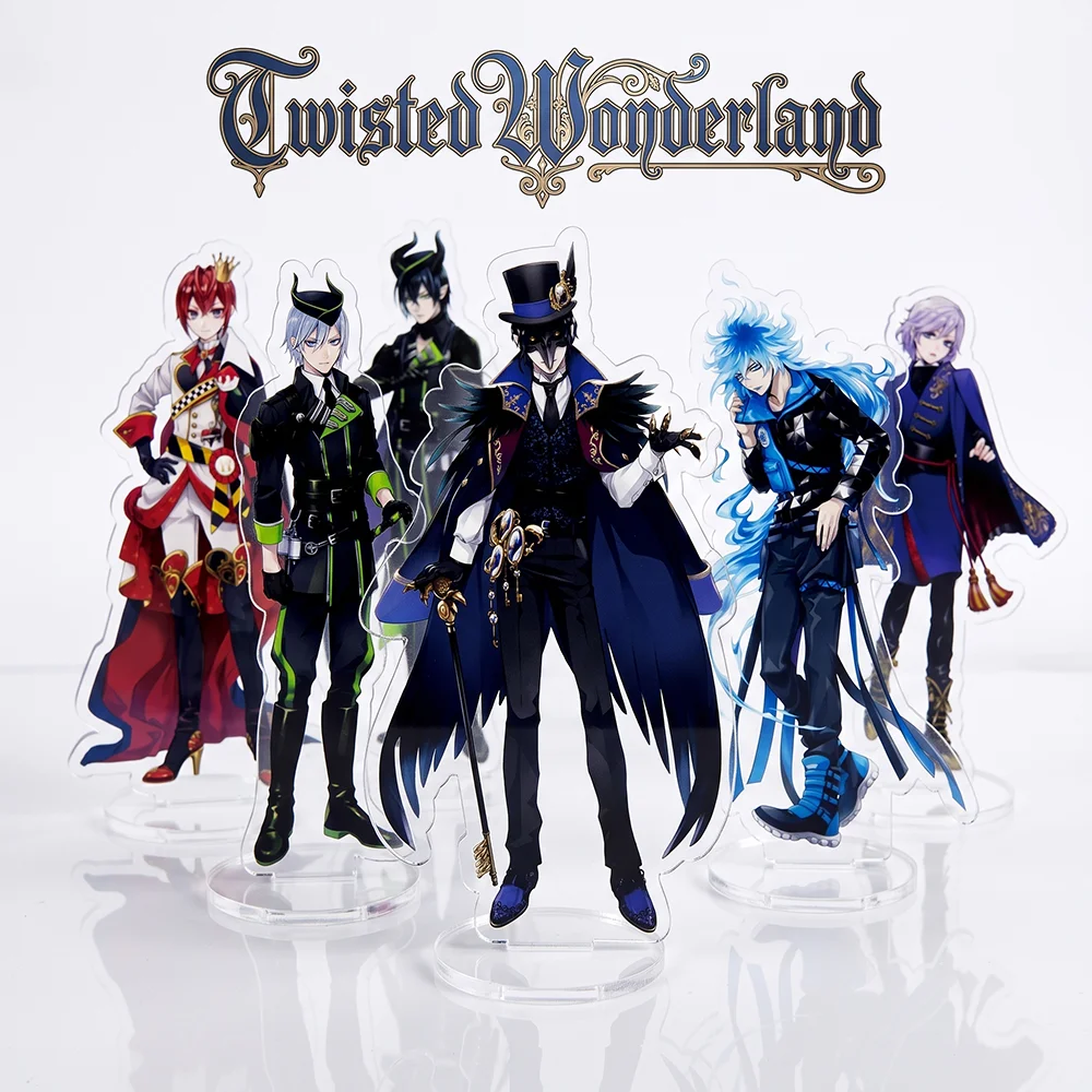 Anime Twisted Wonderland Malleus Draconia Floyd Leech 15CM Acrylic Stand Keychain Character Model Desk Decor Collect Fan Gifts