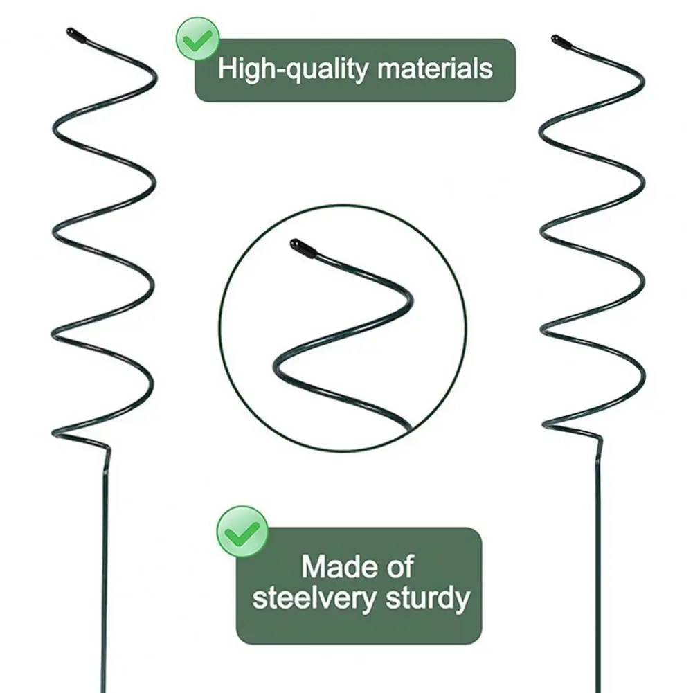 Strong Wind Stake Set of 5 Tomato Twist Stake Plant Supports for Windproof Climbing Plants Spiral Tomato for Potted