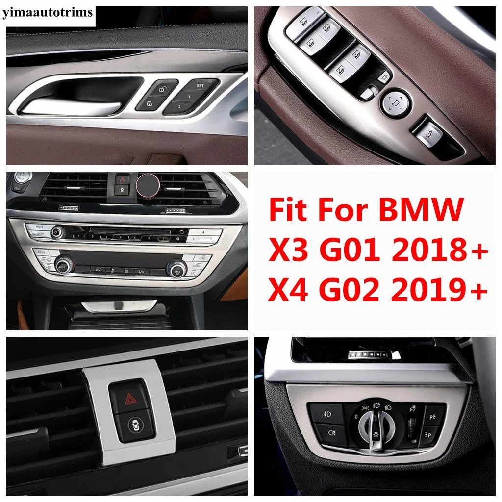 

Window Lift / Warning Light / Central AC Air Switch Panel Cover Trim Accessories For BMW X3 G01 2018 - 2023 / X4 G02 2019 - 2023