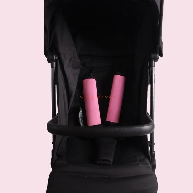 96GC Baby Kinderwagen Armlehne Hülse Kinderwagen Zaun Schutzhülle Zubehör Set Sabbern Handtuch Kann Gebissen für Kleinkinder