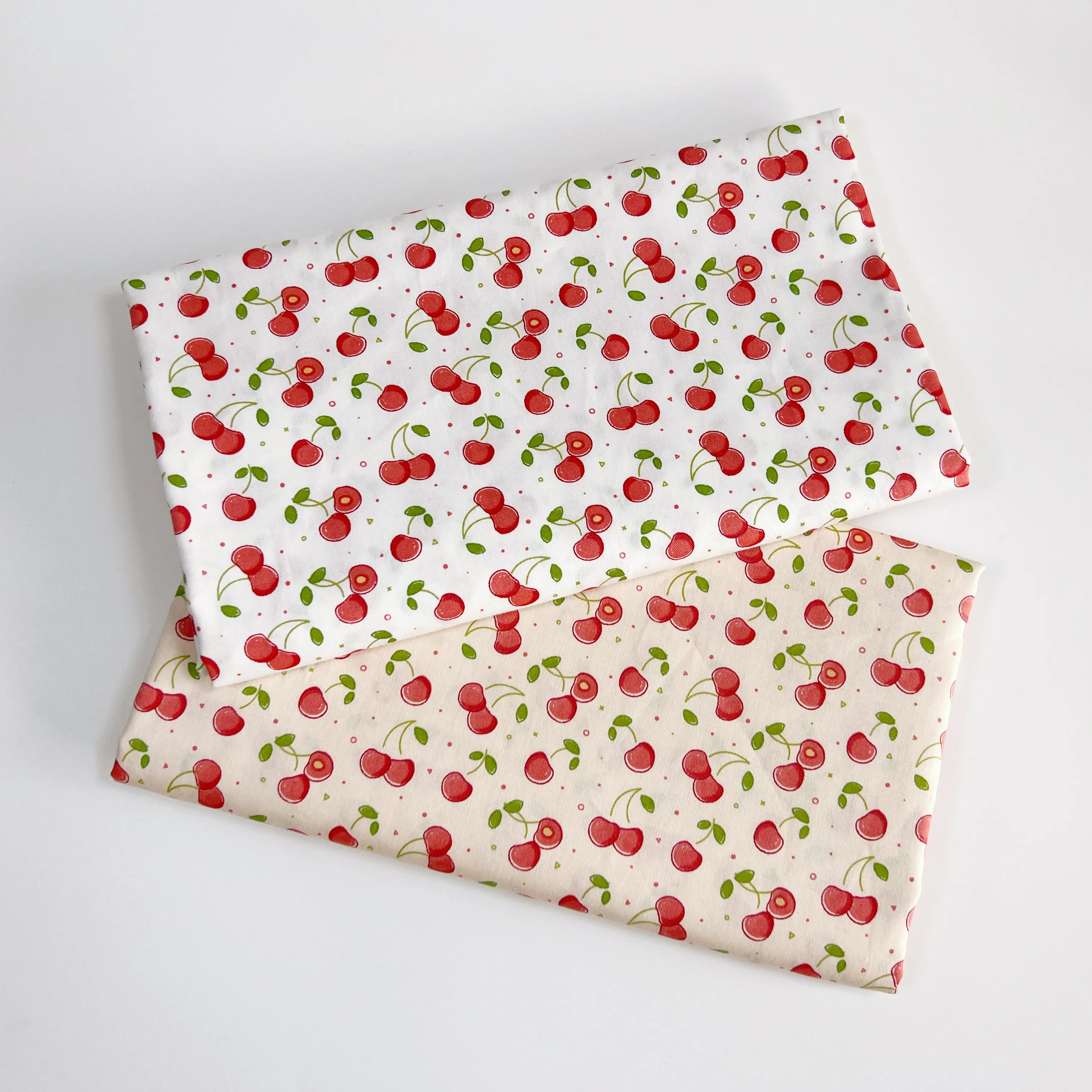 Tecido de algodão cereja fruta diy roupa de cama vestido retalhos tecido crianças trabalho manual pano de algodão tecido telas para retalhos