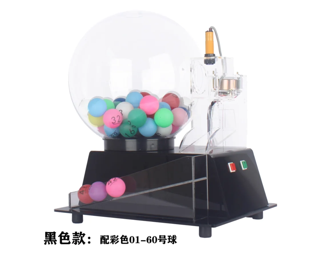 Electric Prize Wheel Lottery Machine Interactive Turntable Dual Balls for Promotions Parties Family Games