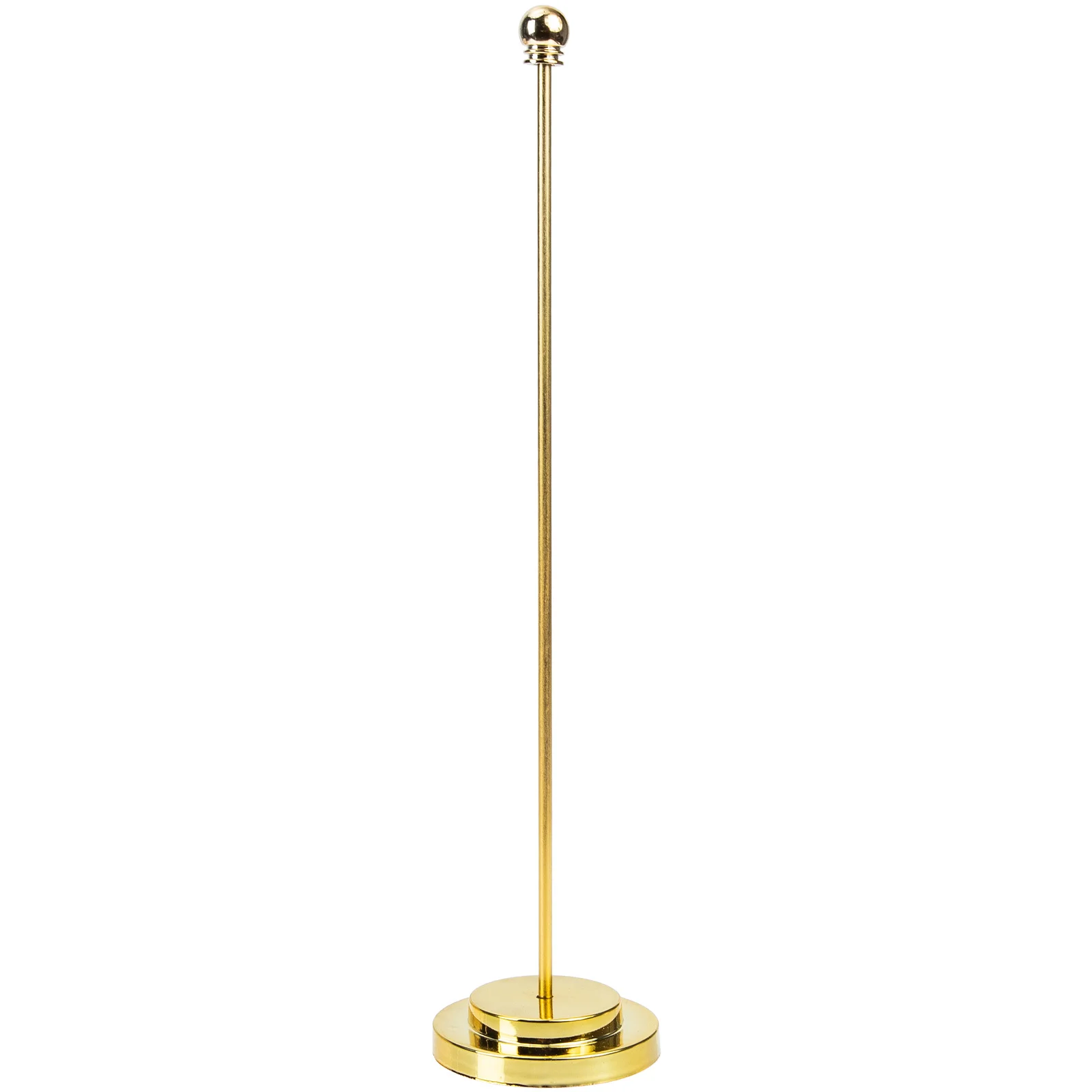 Car Decor Flagpole Universal Pedestal Accessories Holder Golden for Poles Vehicle Frames Office