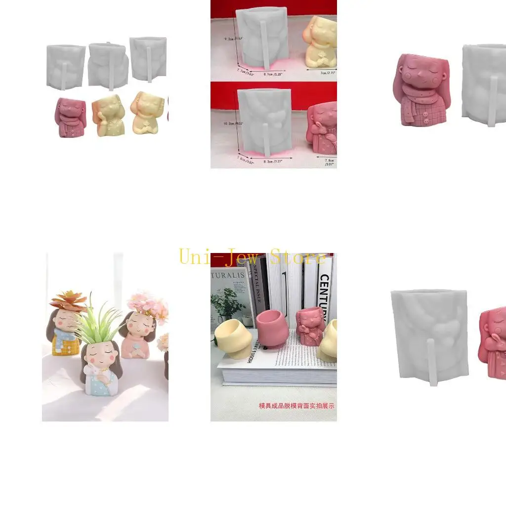 

40 ГБ шарф для девочек, силиконовая форма, сделай сам, суккуленты, бетонный цветочный горшок, гипсовая цементная форма