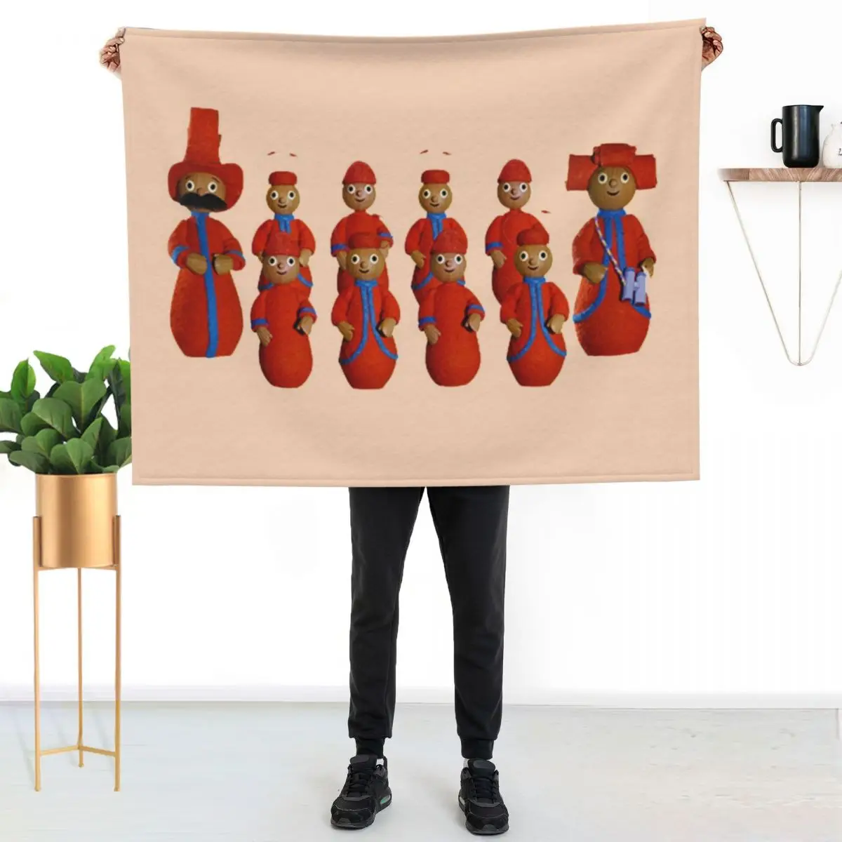 The wottingers In the night garden Igglepiggle Throw Blanket Cozy Sofa Blanket for TV Watching Napping