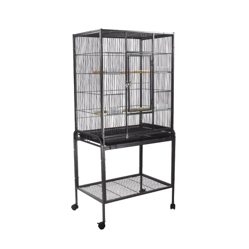 

Iron Metal Stainless Steel Big Size Bird Cage Brass Parrot Canary Pet Cage Breeding Large Bird Cage