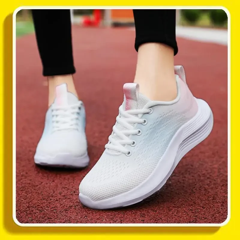 Platform White Shoes Women's Small Elevator Wild 2024 New Summer Breathable Sports Tenis