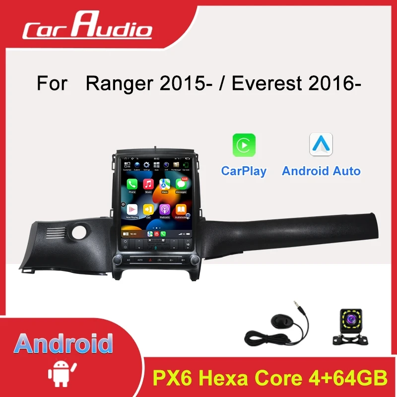 

Android 11.0 Touch Screen Car Radio For Ford Ranger Everest 2016- GPS Navigation Auto Multimedia Player Head Unit Wifi Carplay